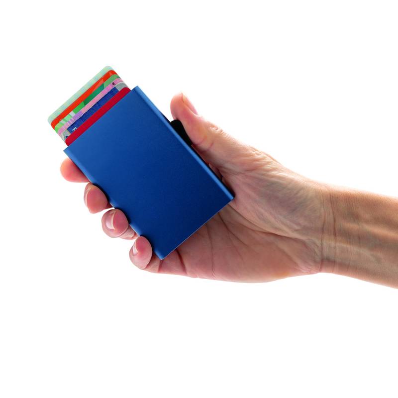 RFID puzdro C-Secure na karty, modrá